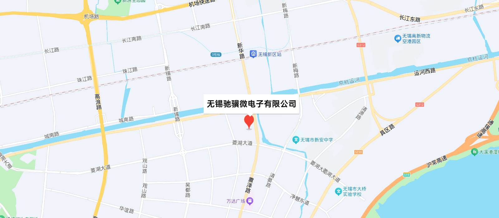 无锡驰骥微电子有限公司位置示意
